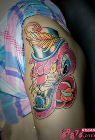 Rosa leopardo avatar creativo tatuaje foto