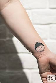 Pergelangan tangan kecil pola tato Daquan