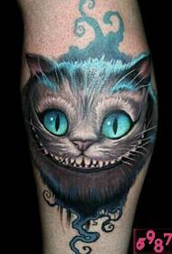 Blauwe eagen Persian cat avatar tattoo picture