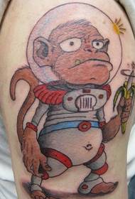 Imagen de tatuaje de mono de personalidad