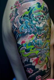 I-Creative flower arm ehlukile yesithombe se-tattoo