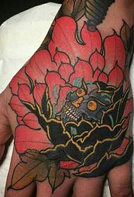 Sada květinových tetování rukou vás odlišuje