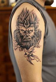 Bildo de tatuaje de granda brako simio