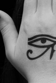 हात परत मूळ इजिप्शियन प्रतीक होरू डोळा टॅटू नमुना