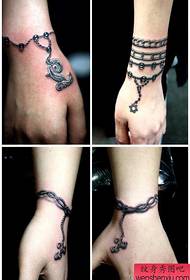 Set desain tato gelang tangan