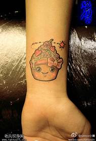 Modello di tatuaggio da polso color torta