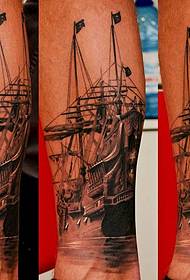 Tattoo anije krijuese e anijes punë