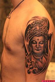 Ein Arm Salbei Buddha Tattoo Muster