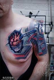 Színes mechanikus fél tetoválás fotó