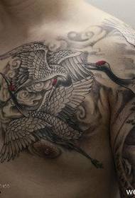 Indlela ende yokuphakama kwe-crane tattoo