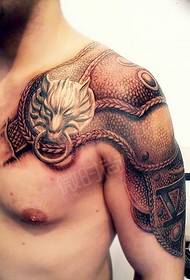 Armor tattoo pikeun lalaki nyata