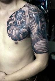 Atmosférické cool tetovanie Zhao Yun s polovičným pancierovaním