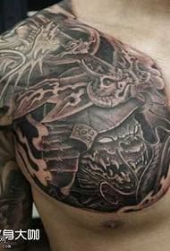 Hallef-japanesche Mythos Tattoo
