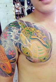 Τατουάζ κυπρίνος χρυσόψαρο ανδρών