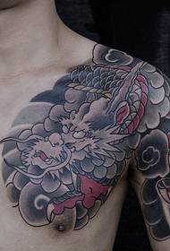 Félkarú sárkány tetoválás tetoválás férfias