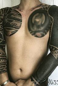 Dûbele heale earm tatoet