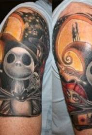 Braccio realistico modello di tatuaggio mostro dei cartoni animati