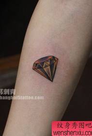 Arm popular diamant tattoo patroon