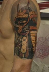 Рамена боја реална воин тетоважа шема