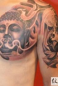 Herren Buddha Halbrüstung Tattoo