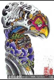 L'immagine di uno spettacolo di tatuaggi professionale ha raccomandato un modello di tatuaggio semi-雷公 雷公 teschio