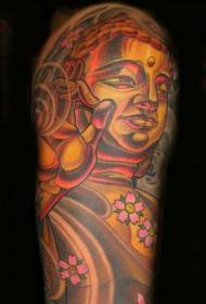 Patrón de tatuaje de brazo grande Maitreya