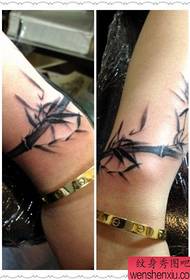 Arm only beautiful looking bamboo tattoo pattern
