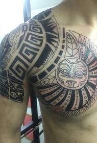 Super Perfect Classic Half Armor Totem Tattoo Tattoo