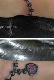 Modello bellissimo tatuaggio collana braccialetto