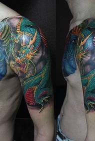 Hindi Matitinag na King Tattoo Dragon Tattoo Half Armor Tattoo Cover Tattoo