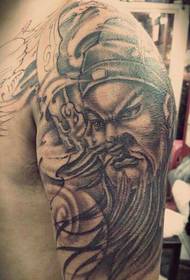 Tatuaggio tatuaggio personalizzato Guan Gong a metà taglio braccio personalizzato