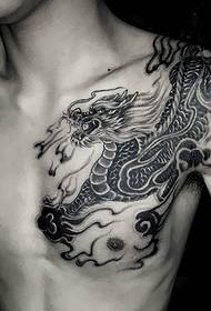 Personality, armored unicorn tattoo