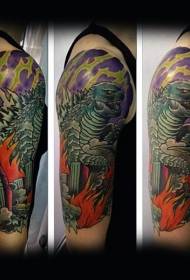 Arm inoratidzika godzilla kuparadza guta tattoo maitiro