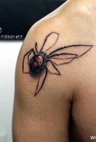 Шема на тетоважа со пајак од доживотно