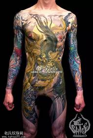 Classic sly phoenix tattoo pattern