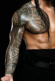 Uralkodó sikoltozó uralkodó fél totem tetoválás minta