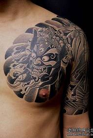 Tattoo: Pictiúr tatú tattoo leath-aghaidh