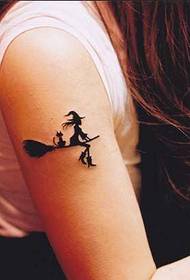 Patró de tatuatge: Totem la bruixa de braç de bellesa Totem patró de tatuatges
