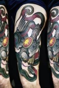 Al Schoul Faarf Adler Schlaang Tattoo Muster