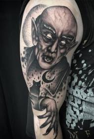 Caj npab dub miv thiab vampire tattoo qauv