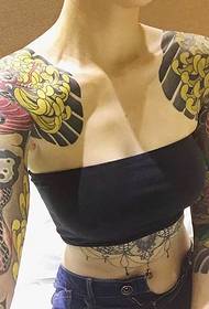 Hemipleto Totem color duplex virginem descriptionem personae tattoos