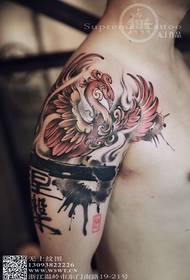Modifica del tatuaggio del tatuaggio a mezzitoni di Phoenix Nirvana senza motivo superiore