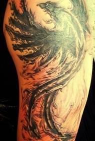 Model de tatuaj Phoenix zburând pe braț