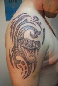 Model de tatuaj de șarpe tribal bărbătesc, bărbătesc