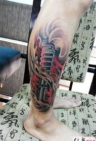 Chao cool dress up domineering mechanical tattoo