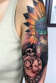 Finom és tartós virágkar totem tetoválás tetoválás