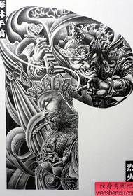 La splendida e potente serie cinese semifinita di manoscritti e tatuaggi di quattro re della Cina, India, serie 2