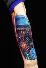 Fantastico modello di tatuaggio 3d con maschile