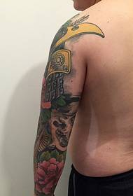 Teljes test virágkar totem tetoválás tetoválás