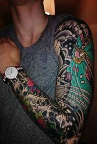 New traditional flower arm totem tattoo tattoo